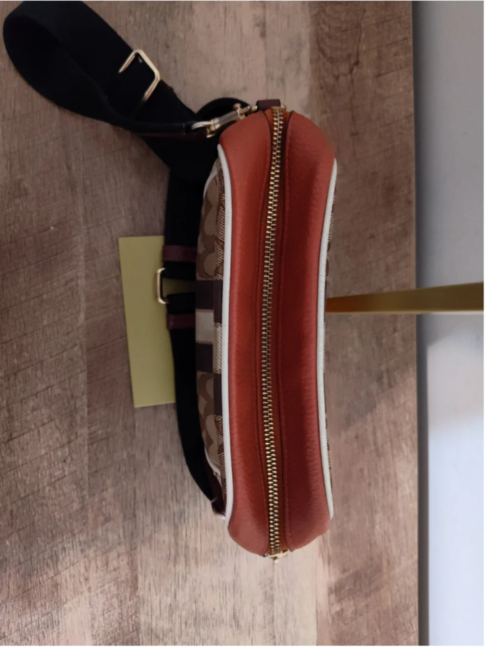 Women's Coach Crossbody Bag One Size Brown and Orange